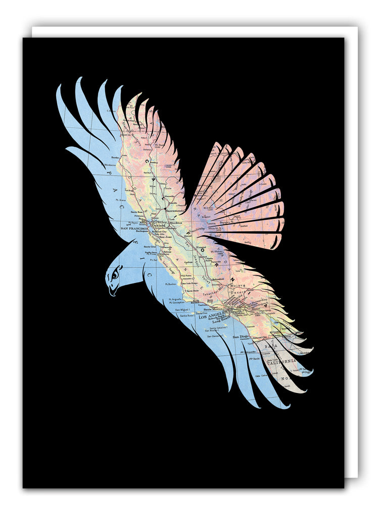 "Fly Free" California Red Tailed Hawk Greeting Card