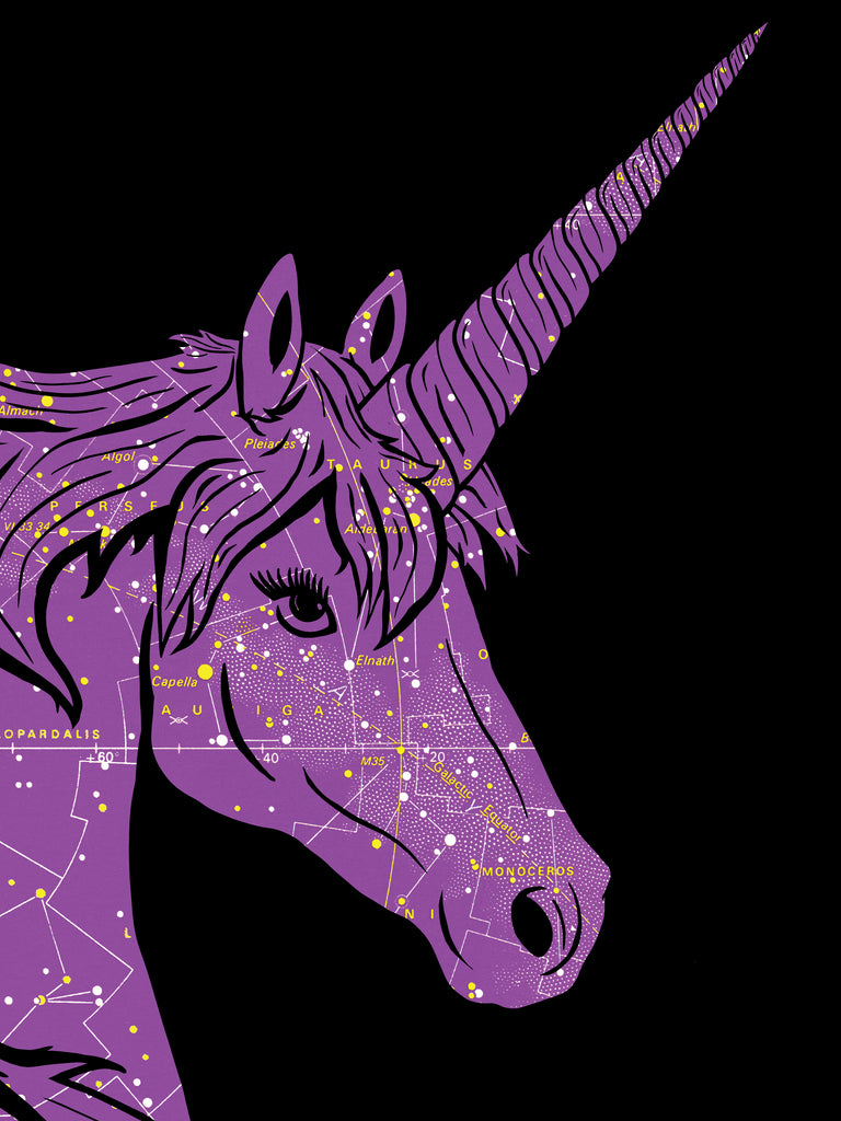 "You Are Magical" Unicorn Constellation Art Print