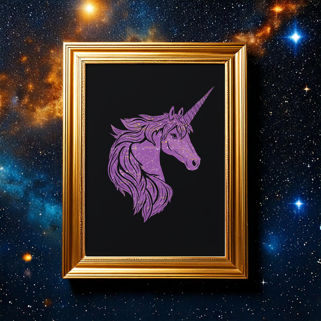 "You Are Magical" Unicorn Constellation Art Print